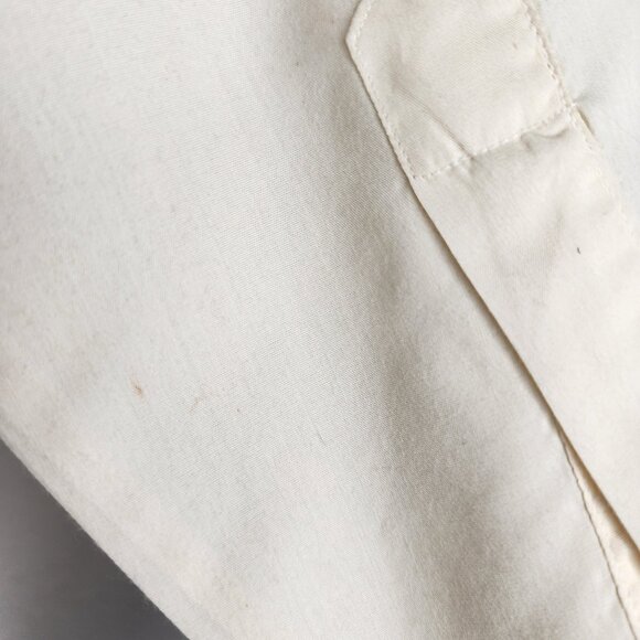 1970s Pierre Cardin Garcon Vintage Dress Shirt in Ivory Size L - Picture 9 of 10